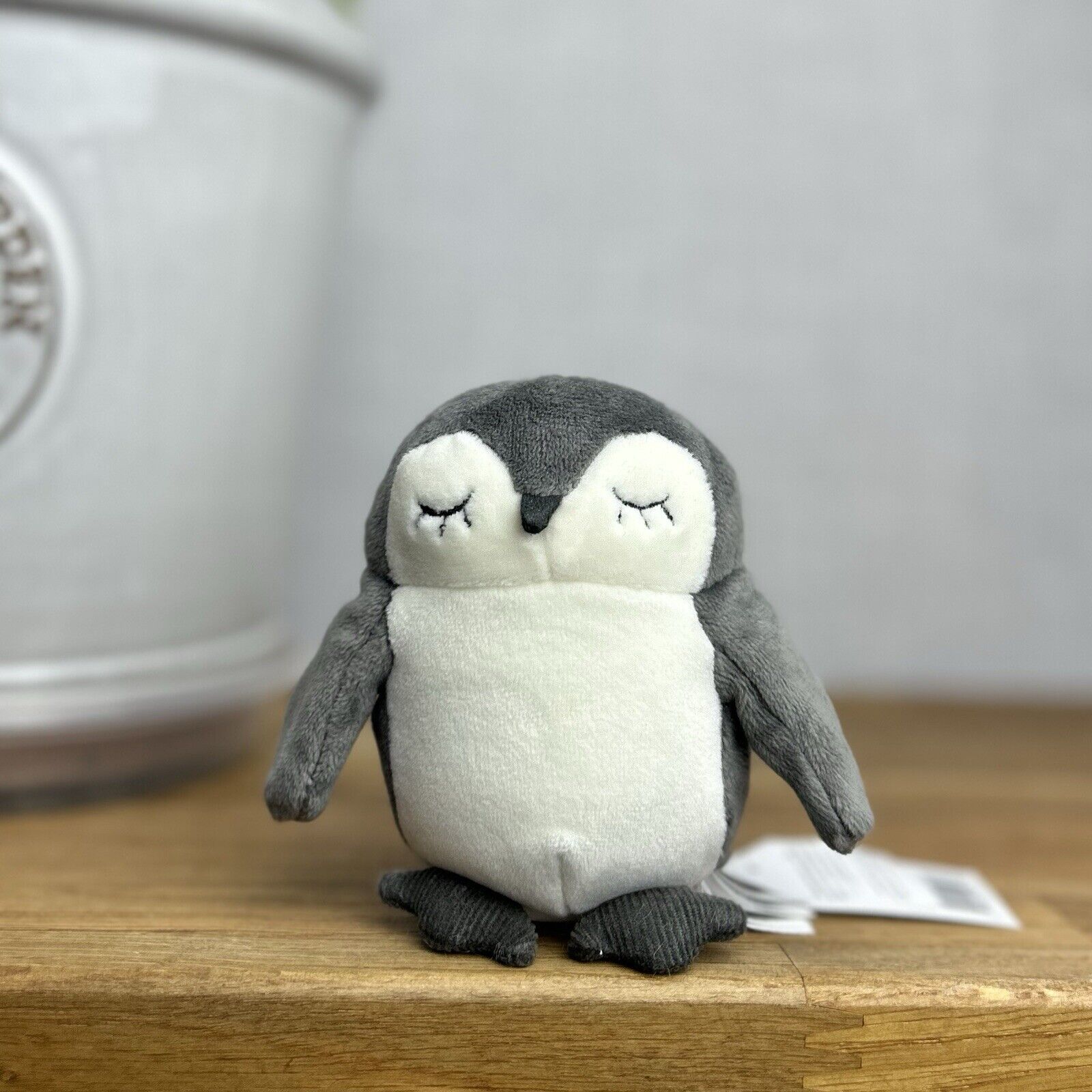 Jellycat Minikin Penguin - Tiny Penguin 4” Jellycat Small Velour Penguin Beanie