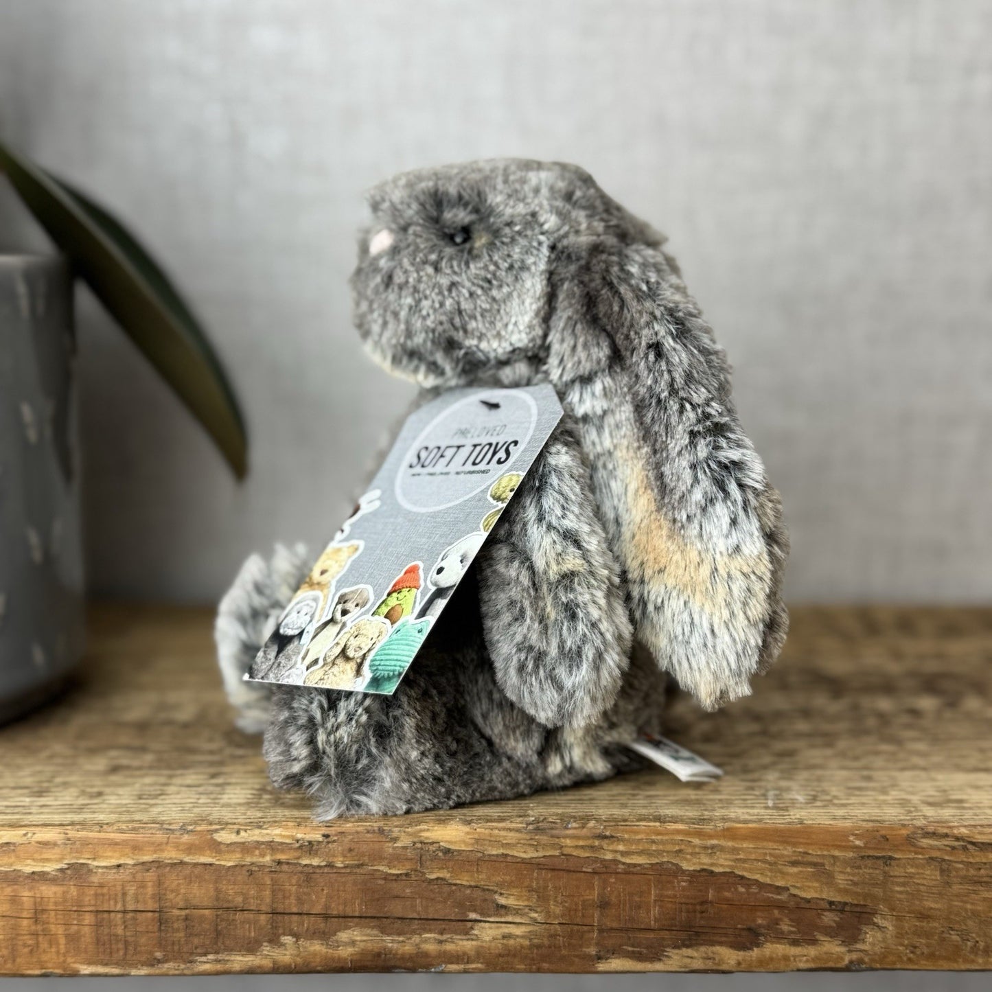 Jellycat Small Cottontail Bunny - Woodland Bunny - Brown Grey Bunny Small 8”