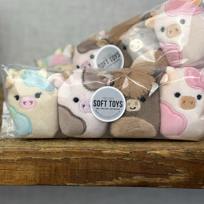 Squishmallow Squishville - Udderly Sweet Squad (Cows) Cow Bundle x4