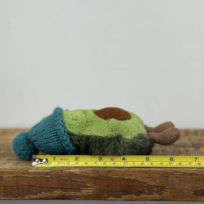 Jellycat Amuseable Cozi Avocado With Hat Plush Soft Toy - Teal Cozi Avacado NWOT
