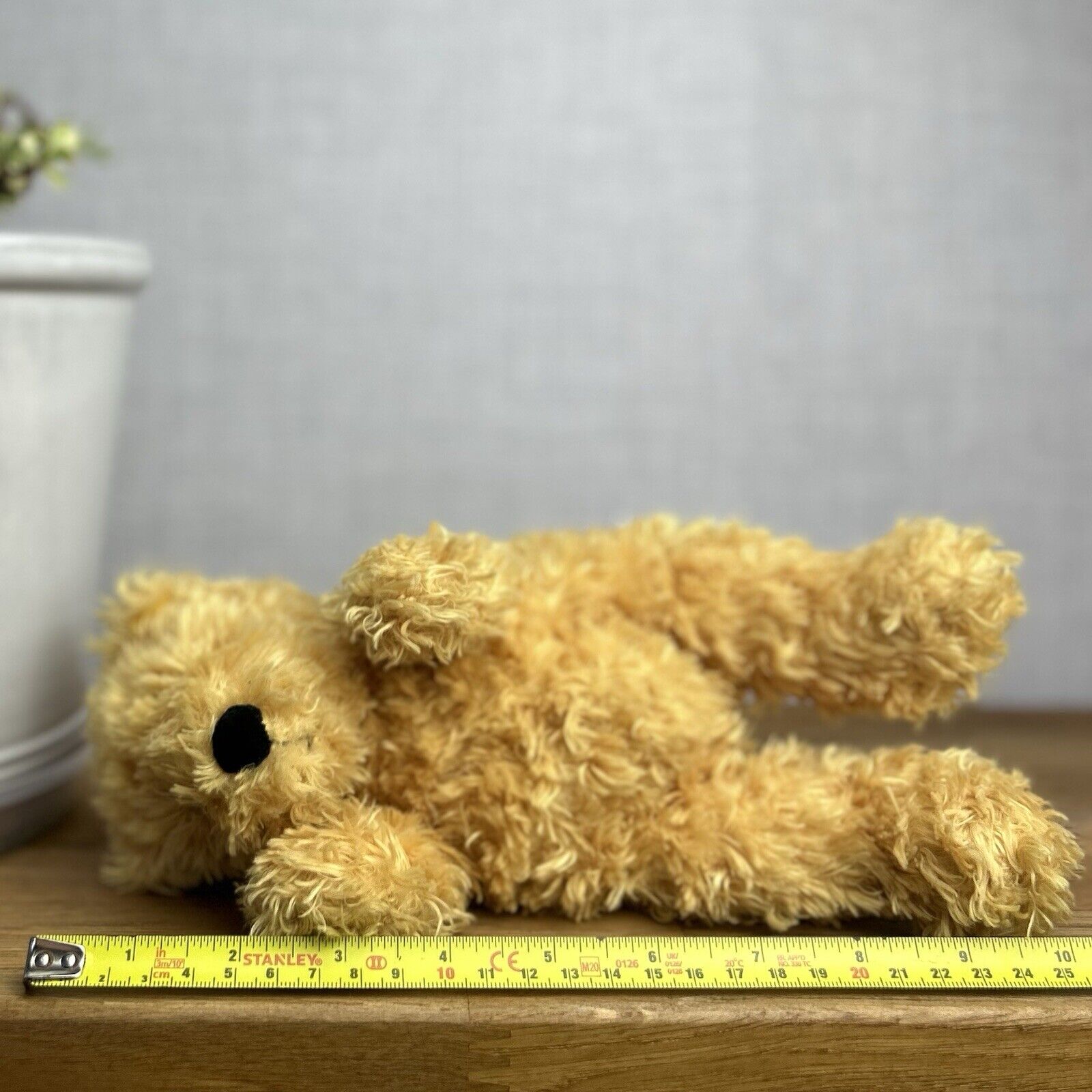 Jellycat Small Toastie Bear - Small Golden Bear - Arms Up - Curly Fur Bear  9”