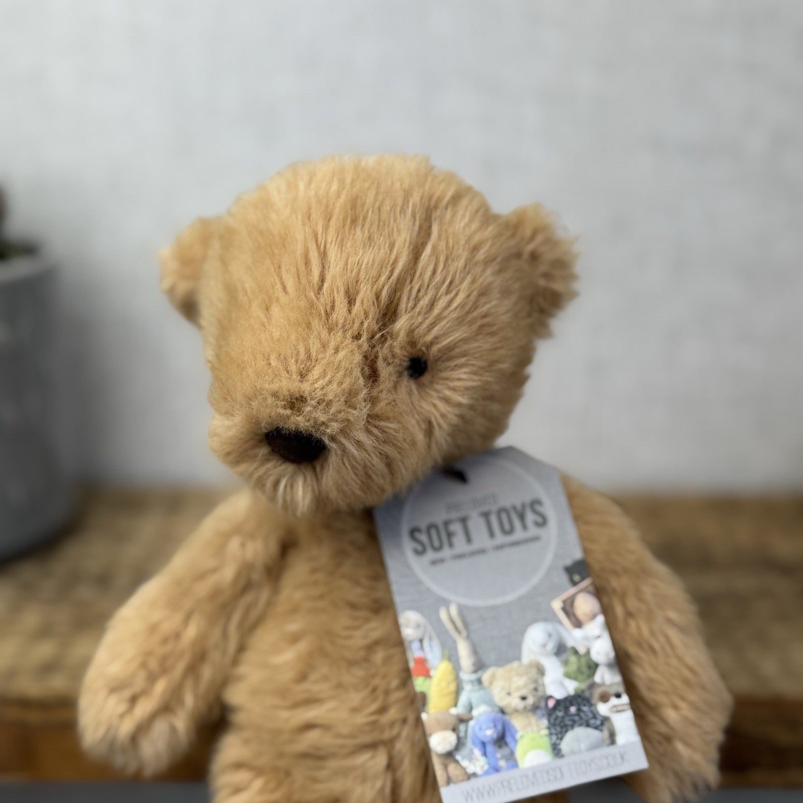 Jellycat Small Benjamin Bear - Maple Colour Small Beanie Bear Plush NWOT 10"