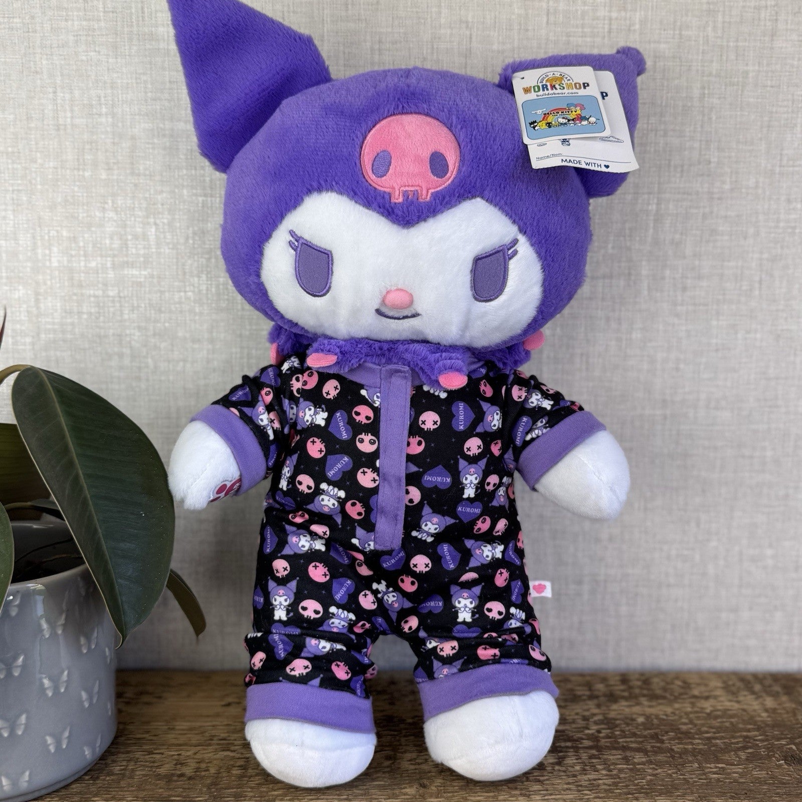 Build A Bear Purple Kuromi With Romper - New With Tags Sanrio Plush Toy