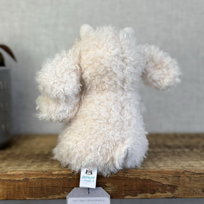 Jellycat Little Goat - Fluffy Beige/Off White Goat Beanie Soft Toy NWOT 7"