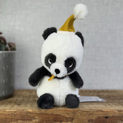 Jellycat Jollipop Panda - Small Panda Party Hat Soft Toy Beanie Retire 8" (#2)