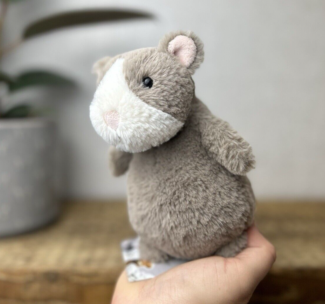Jellycat Nutmeg Hamster - Small Brown Potbelly Hamster - Chubby Hamster Plush 6"