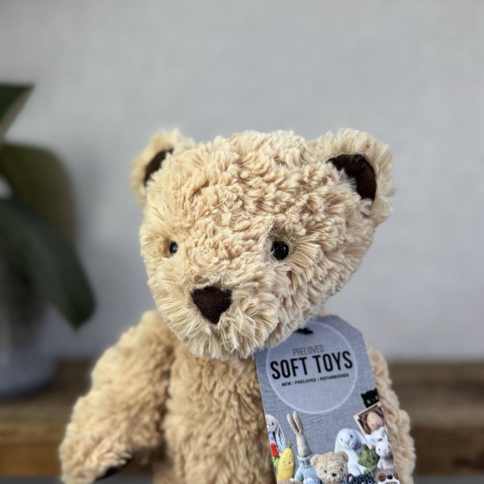 Jellycat Small Edward Bear - Light Brown Traditional Beige Bear Retired 10”
