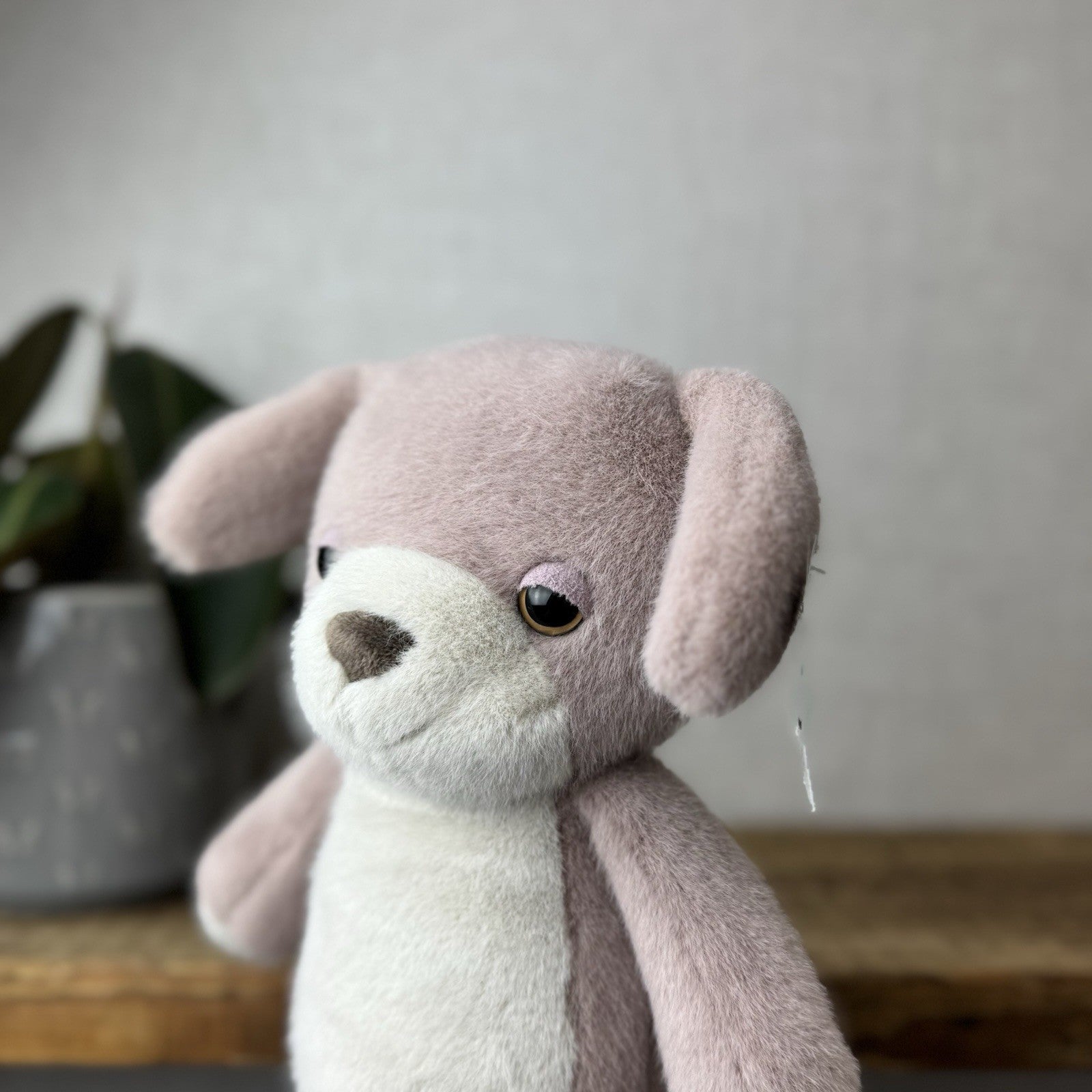 Jellycat Beepi Dog Medium Fluffy Soft Light Brown Plush Beanie With Tags 10”