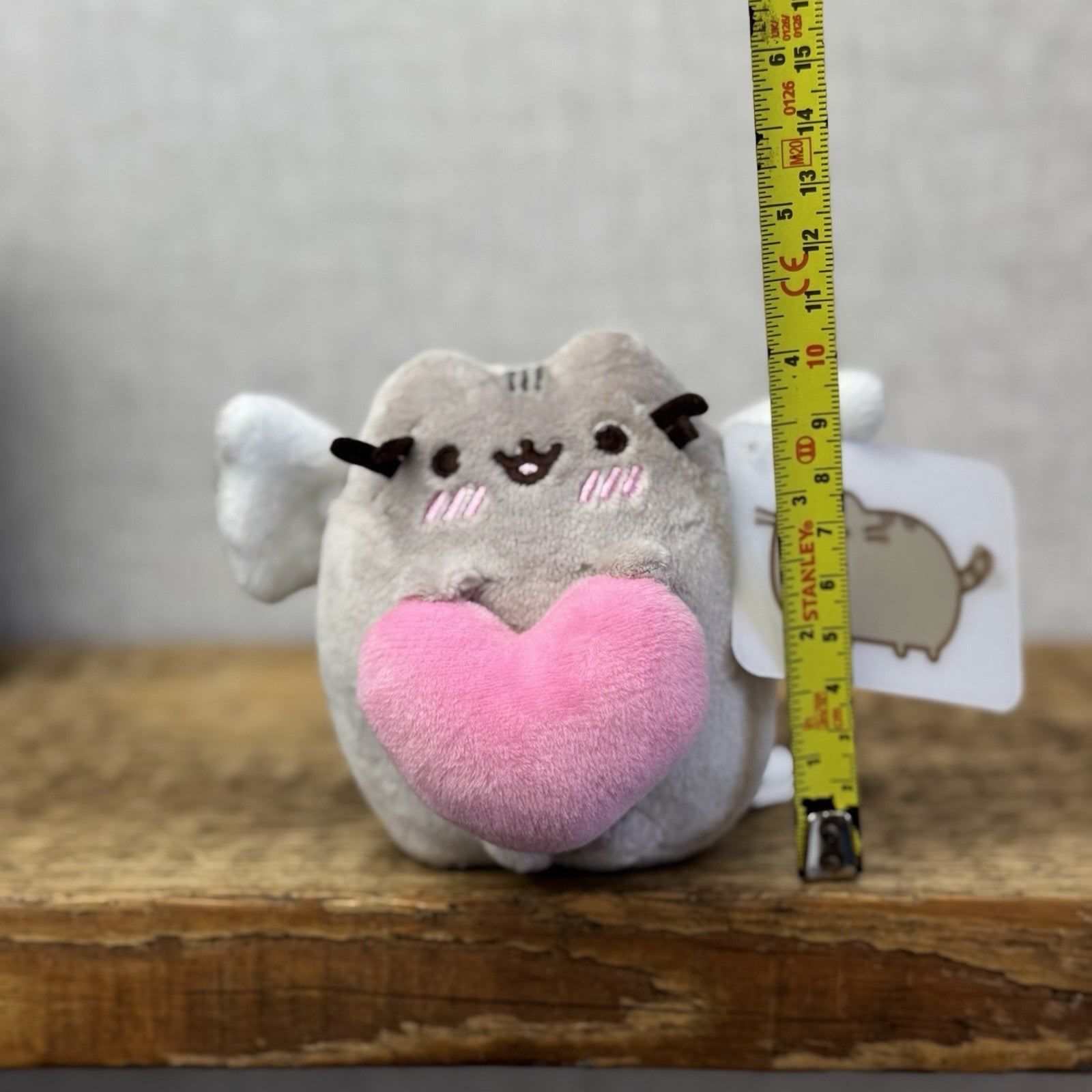 Gund Pusheen Cat - Limited Edition Cupid Pusheen Plush Soft Toy Retired 4”