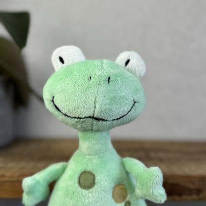 Jellykitten Bing Bong Frog - Soft Toy Frog Vintage Retired With Tags Small 10”