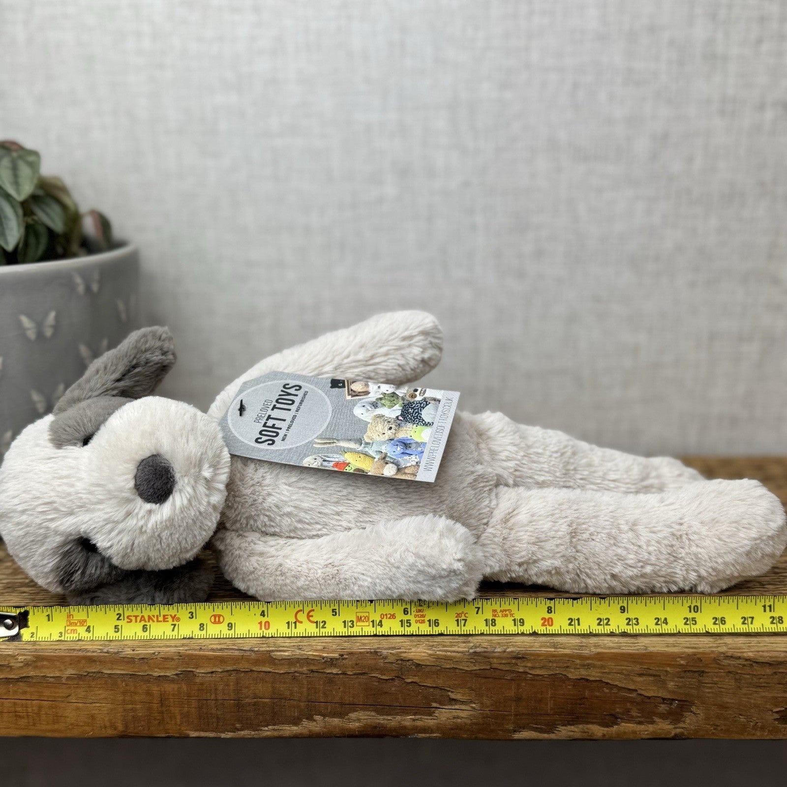 Jellycat Small Snugglet Barnaby Pup - Small Brown/Cream Dog Soft Retired 11"