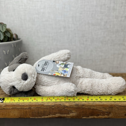 Jellycat Small Snugglet Barnaby Pup - Small Brown/Cream Dog Soft Retired 11"