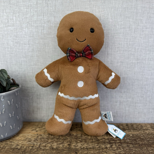 Jellycat Large Jolly Gingerbread Fred - New With Tags Gingerbread Soft Toy 12"