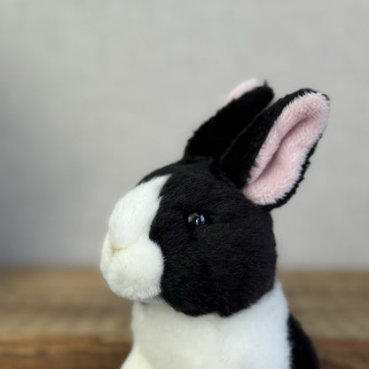 Wilberry Soft Toy Mini Dutch Bunny - Mini Black/White Lop Bunn Soft Toy NWOT