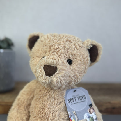 Jellycat Edward Bear Medium - Light Brown Traditional Beige Bear 12" (#2)