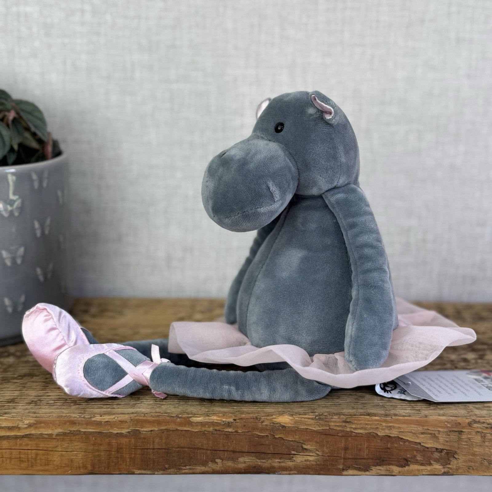 Jellycat Medium Dancing Darcy Hippo Ballerina - Animal In Tutu Retired 12”