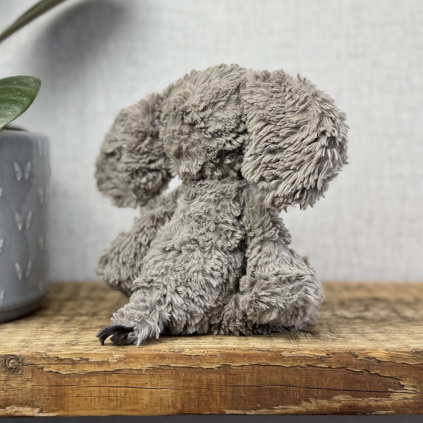 Jellycat Small Mumble Elephant - Small Dark Grey Texture Jellycat Elephant 9"