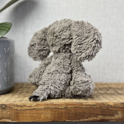 Jellycat Small Mumble Elephant - Small Dark Grey Texture Jellycat Elephant 9"