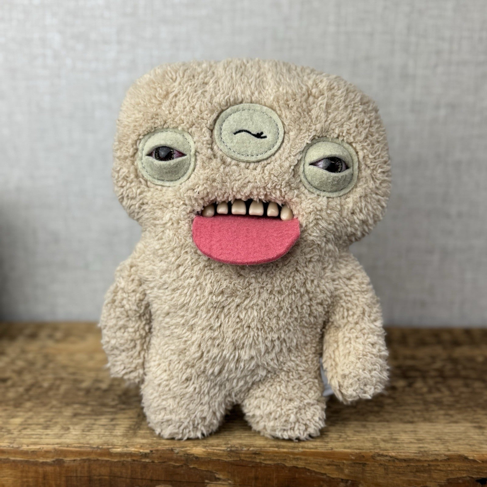 Fuggler Limited Edition Annoyed Alien - Funny Cream Wink Eyed Fuggler Rare