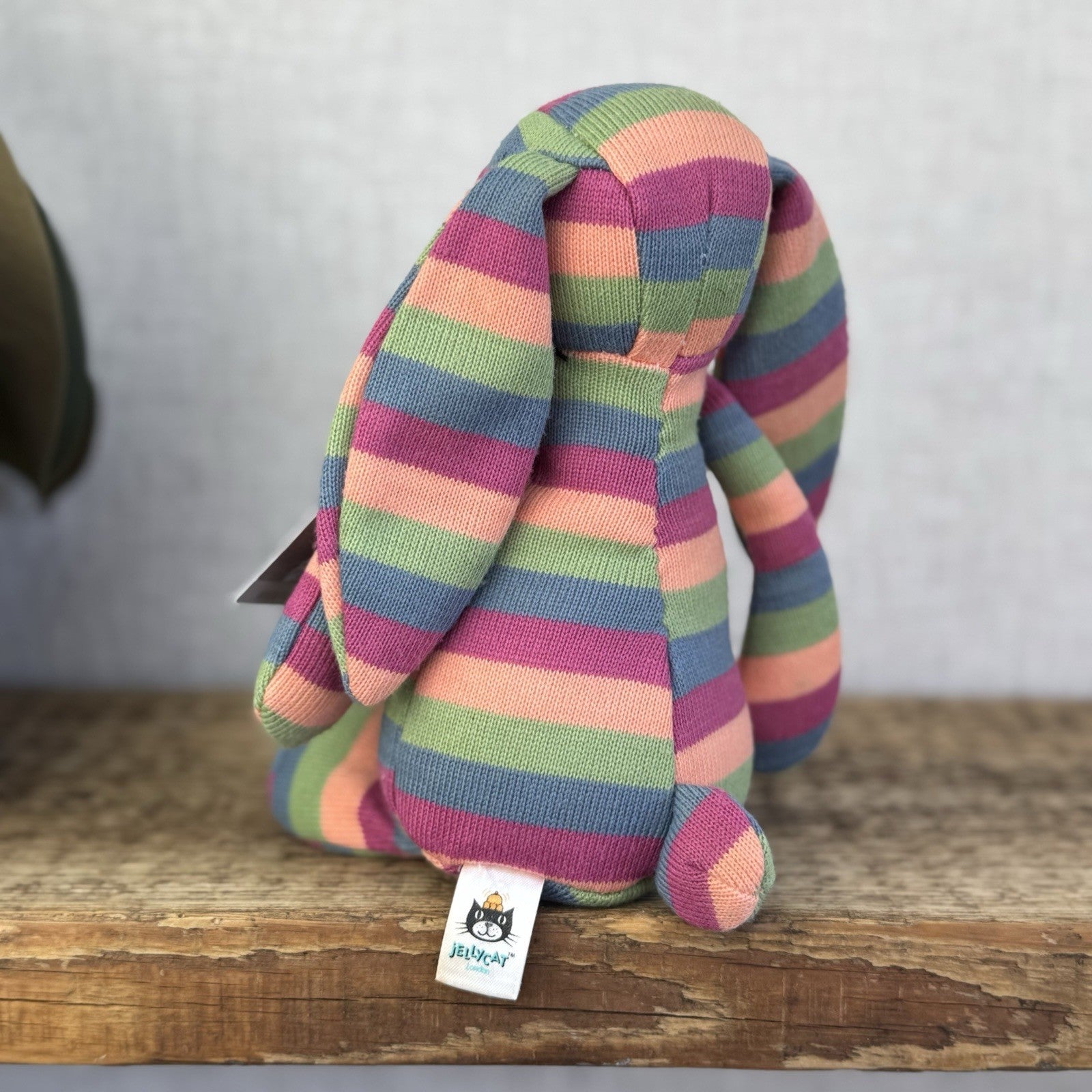 Jellycat Special Edition Natalia Bashful Bunny Jellycat - Striped Rainbow Rabbit