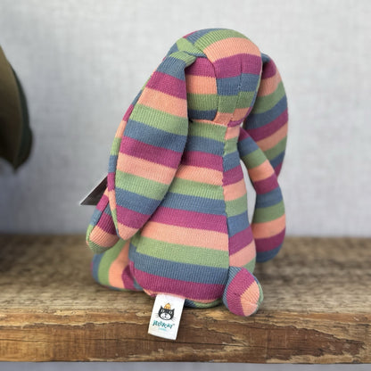 Jellycat Special Edition Natalia Bashful Bunny Jellycat - Striped Rainbow Rabbit