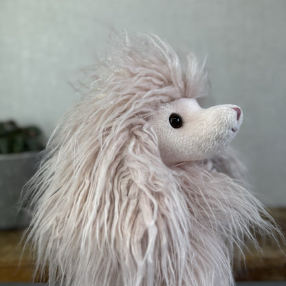 Bukowski Bears Princess Poddle - Pink Long Hair Fluffy Poodle Soft Toy Beanie