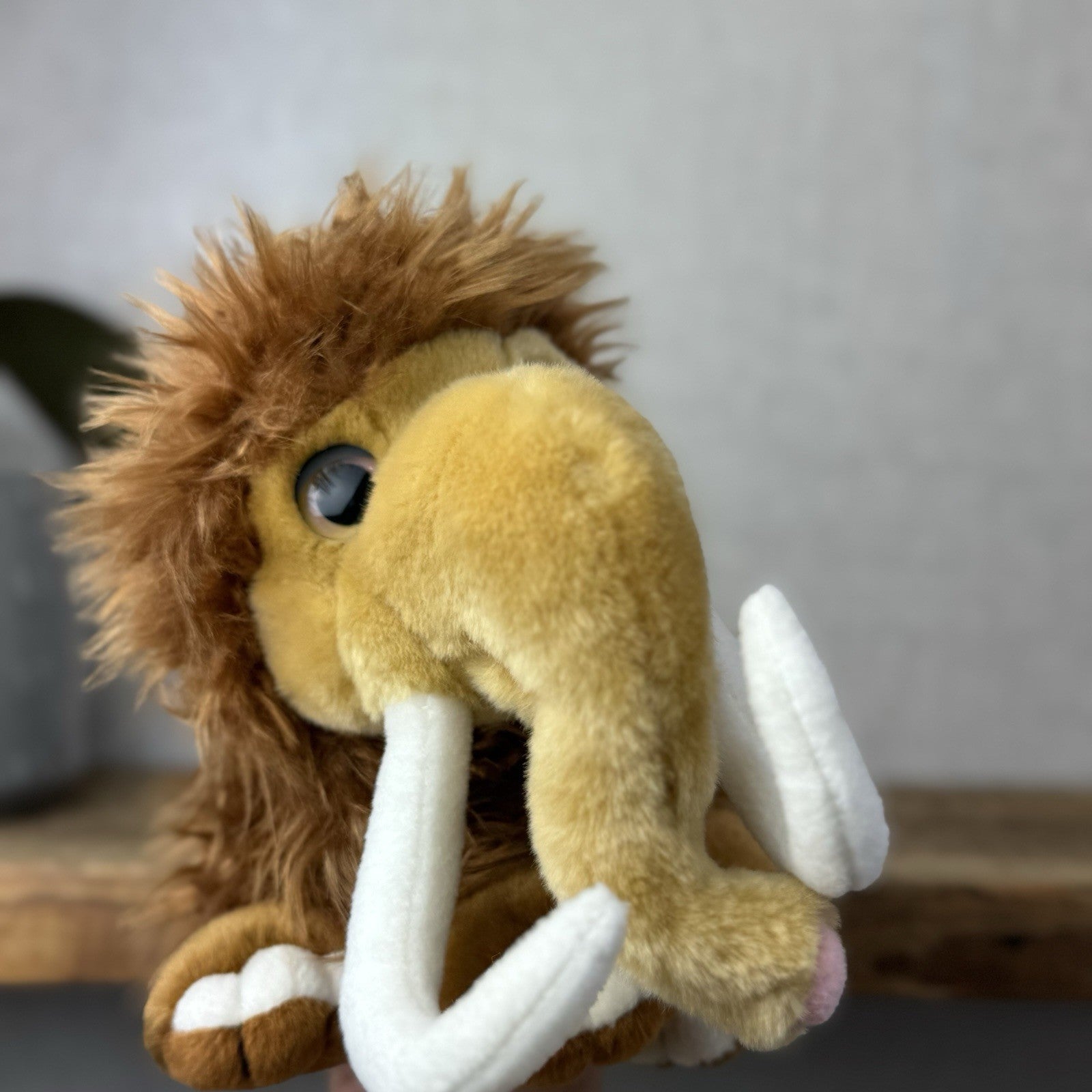Keel Toys Xtinctables Wooly Mammoth Plush - Big Eyed Mammoth Plush With Tags 7”