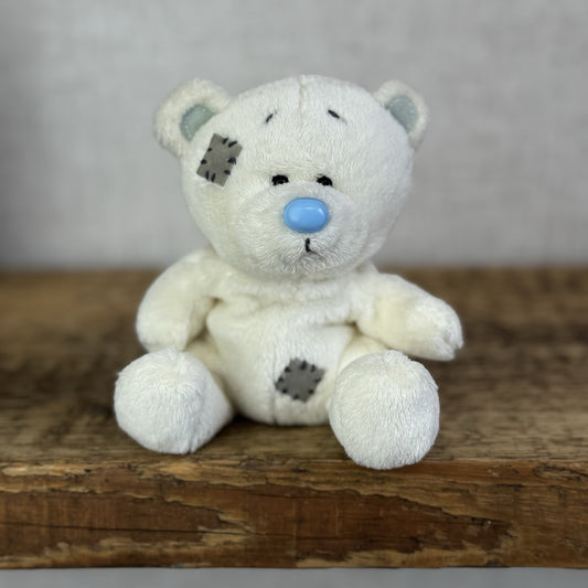 Blue Nose Friends Chalky #15 - Mini White Bear Tatty Teddy Small Retired 5”