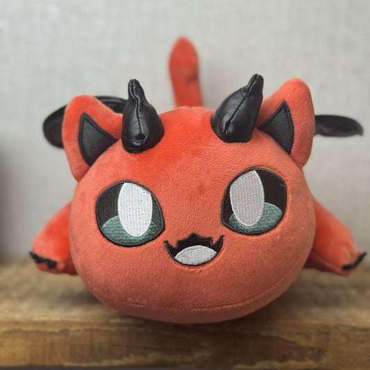 Aphmau Meemeow Demon Cat Plush - Large Red Devil Cat Collectible BNWOT