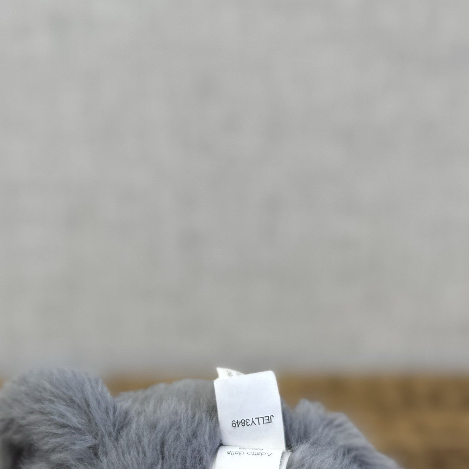 Jellycat Sweetie Kitten - Small Fluffy Light Grey Beanie Kitten (repaired)