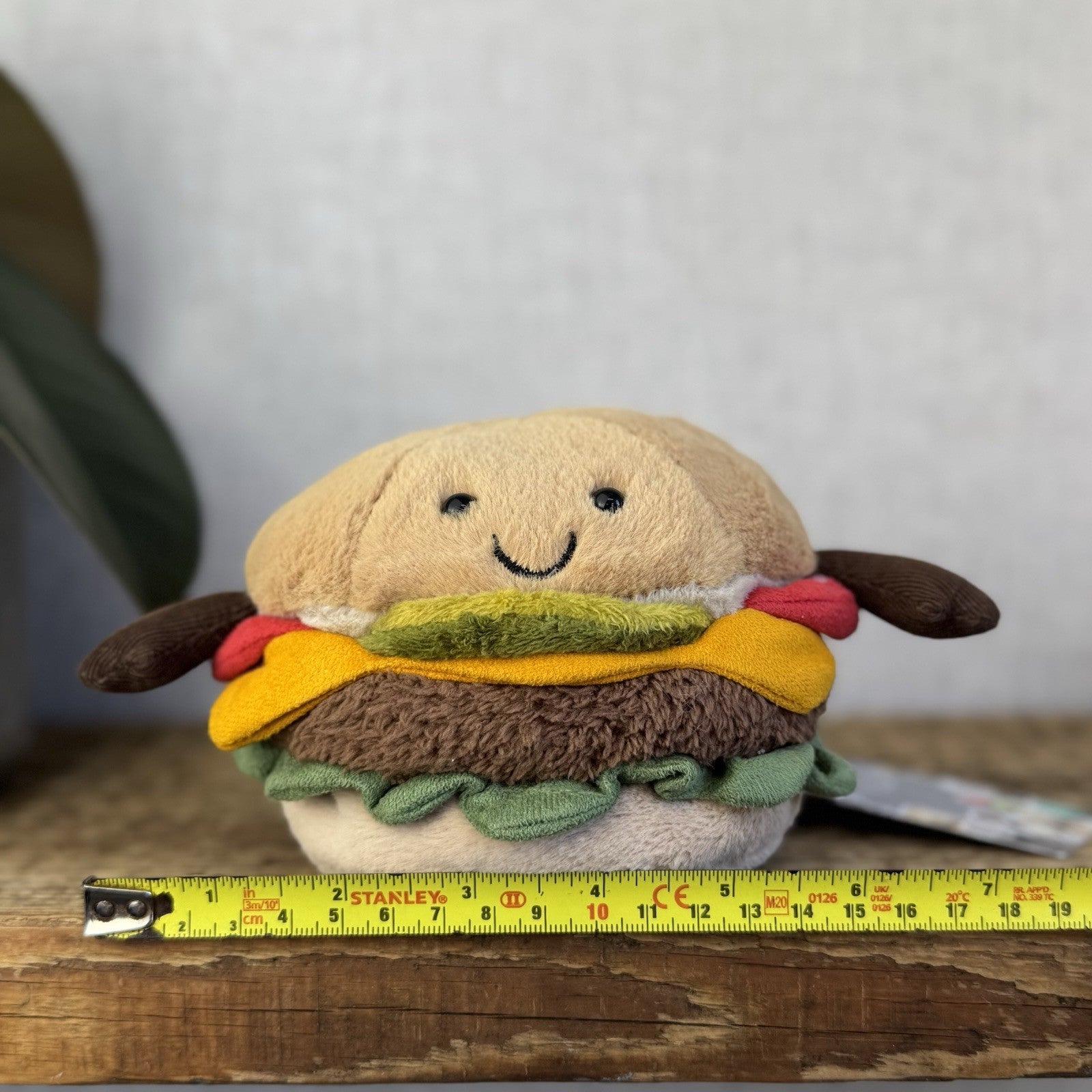 Jellycat Amuseable Burger Plush Soft Toy Food - Burger Beanie Plush Toy (#2)