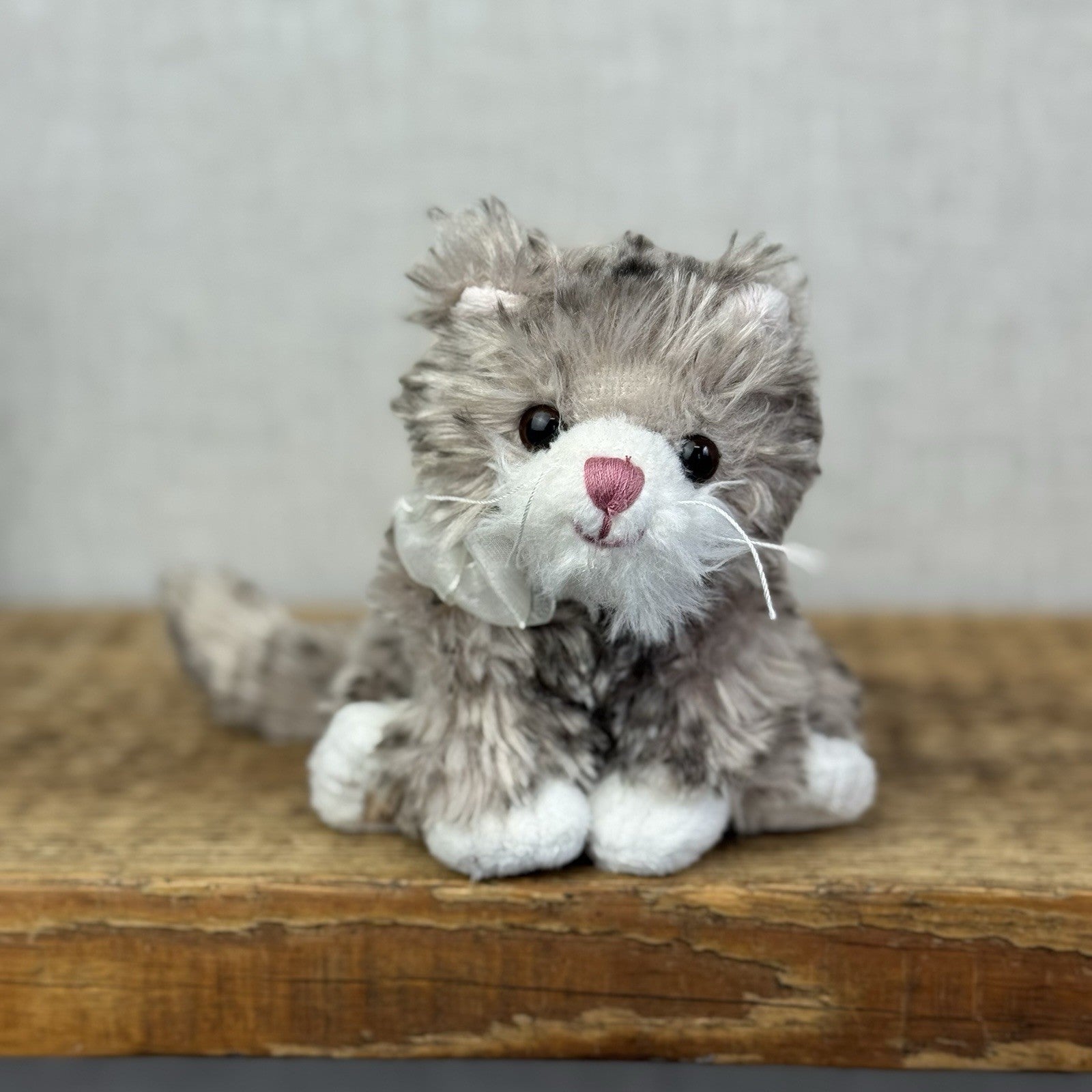 Bukowski Bears Little Kitty - Maciek Kitten Miniature Grey Tabby Cat Beanie 6"
