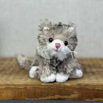 Bukowski Bears Little Kitty - Maciek Kitten Miniature Grey Tabby Cat Beanie 6"