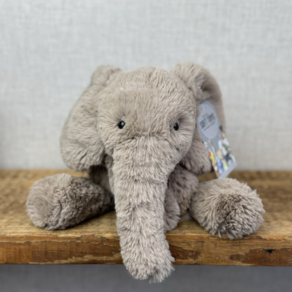 Jellycat Meduim Smudge Elephant Retired OG First Release Grey Elephant 16"