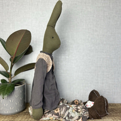 Maileg Large Diana - Large Brown Bunny Diana - Retired 2011 - Brown Bunny