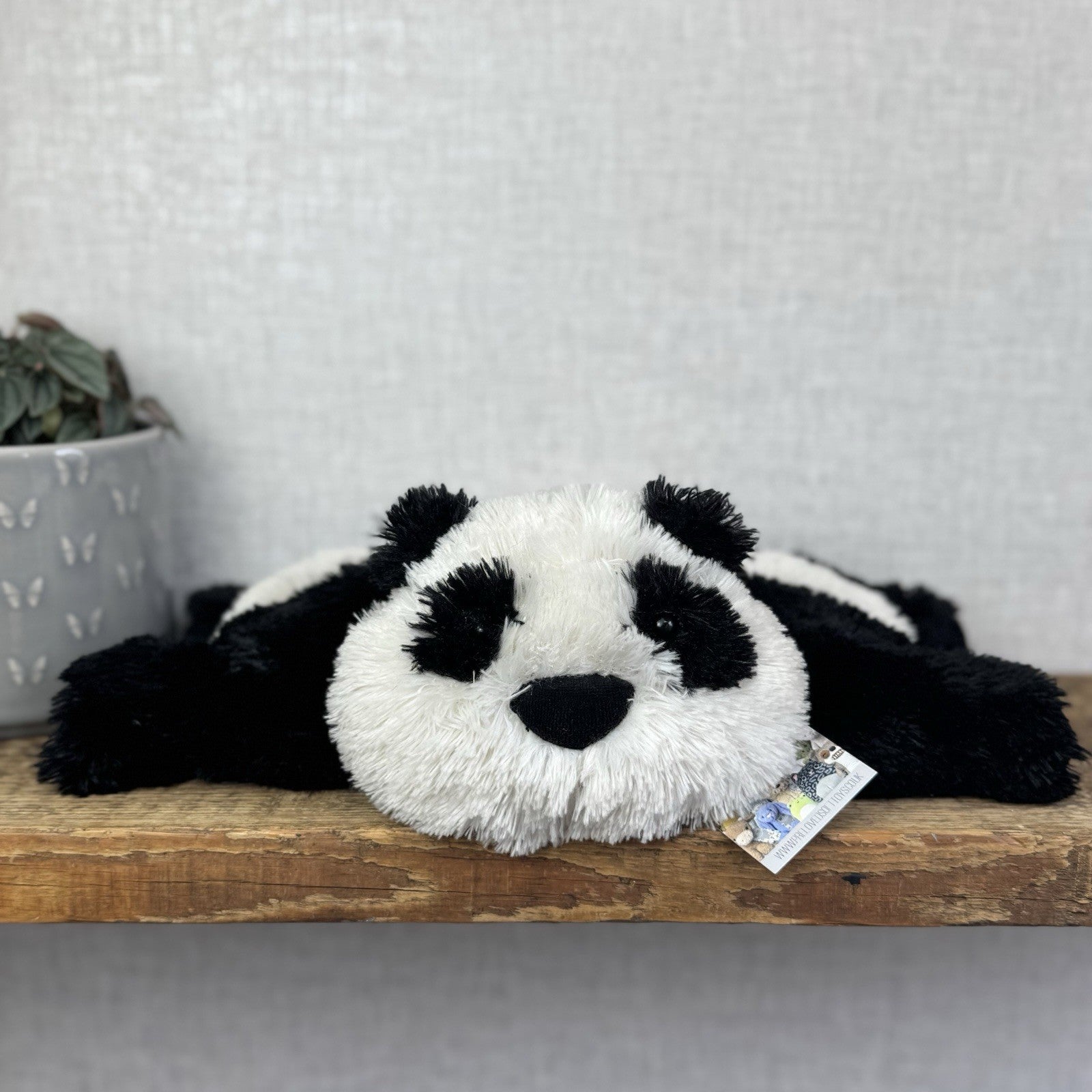 Jellycat Medium Truffles Panda Black White Soft Panda Cushion Vintage (#2)