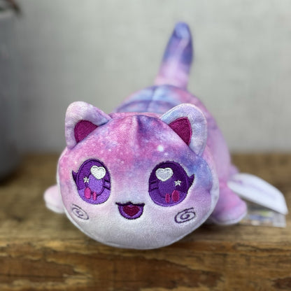 Aphmau MeeMeows - Celestial Galaxy Cat - Pocket Squishy Cat Pink Small Cat 5"