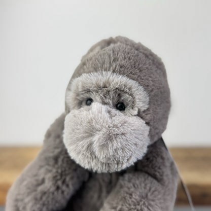 Jellycat Medium Gregory Gorilla - Super Soft Monkey Jellycat - Retired Rare 11”