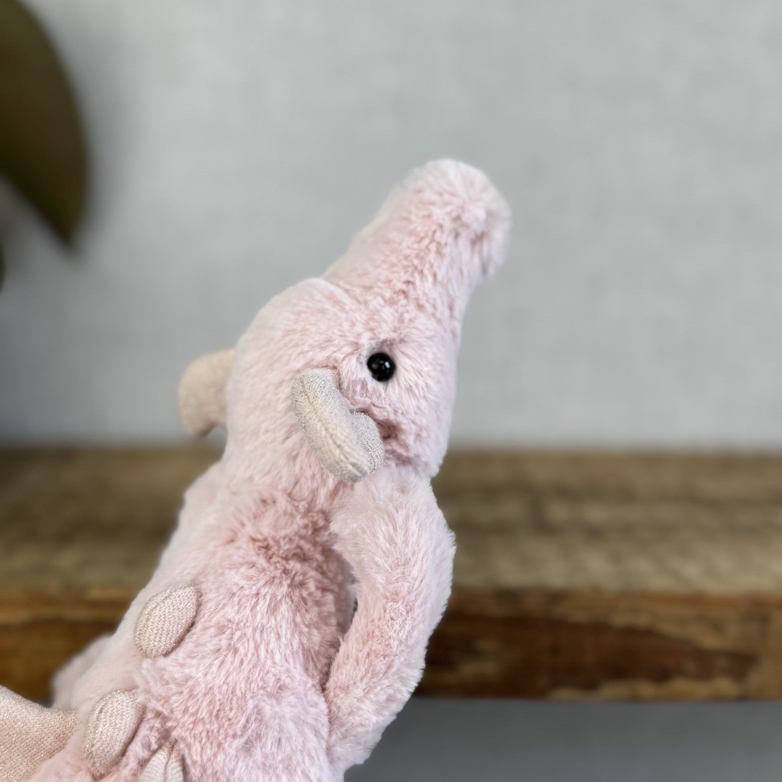 Jellycat Little Rose Dragon - Pink Dragon Soft Toy - Dragon Jellycat Small 12"