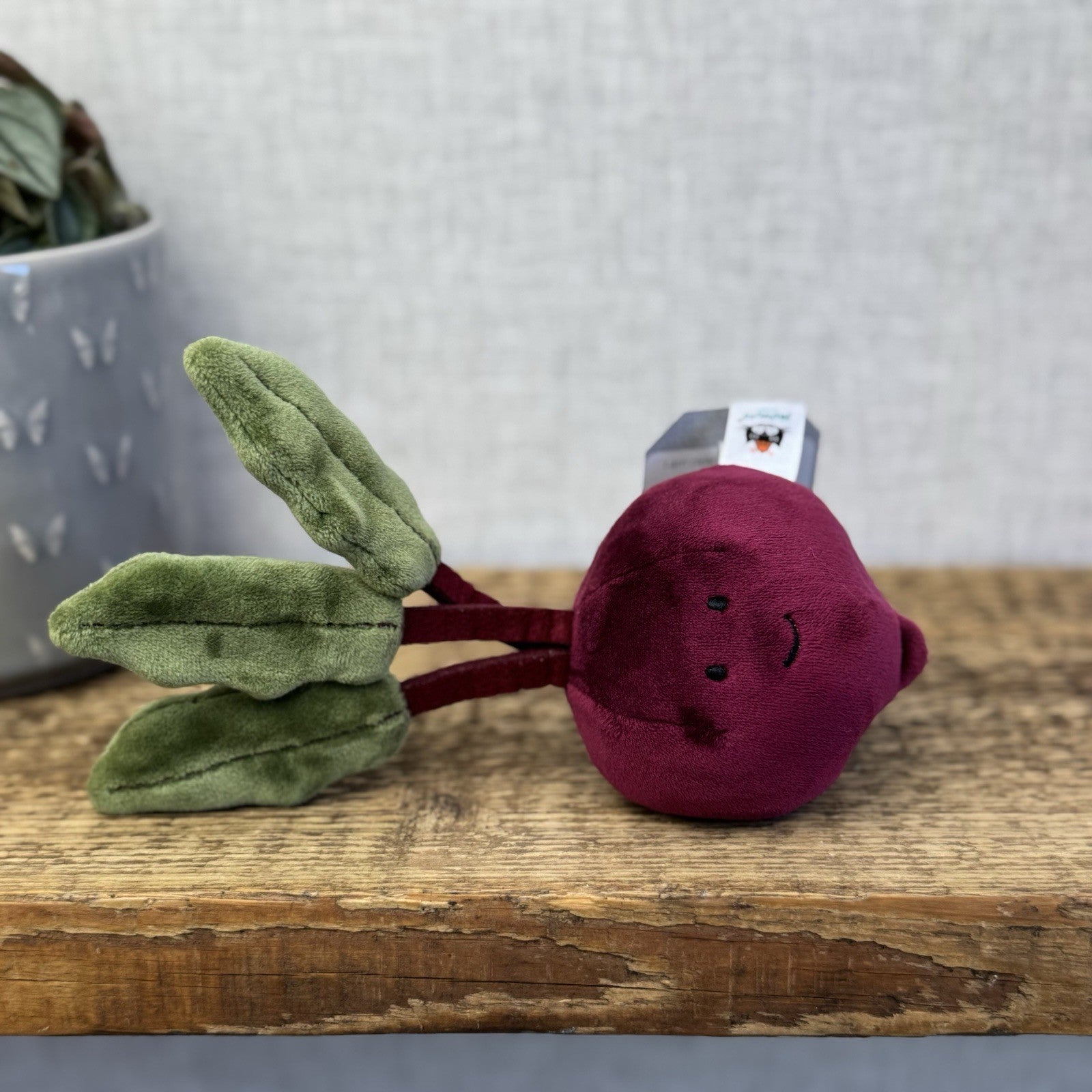 Jellycat Vivacious Beetroot - Soft Toy Vegetable Beanie Plush Food Play NWOT