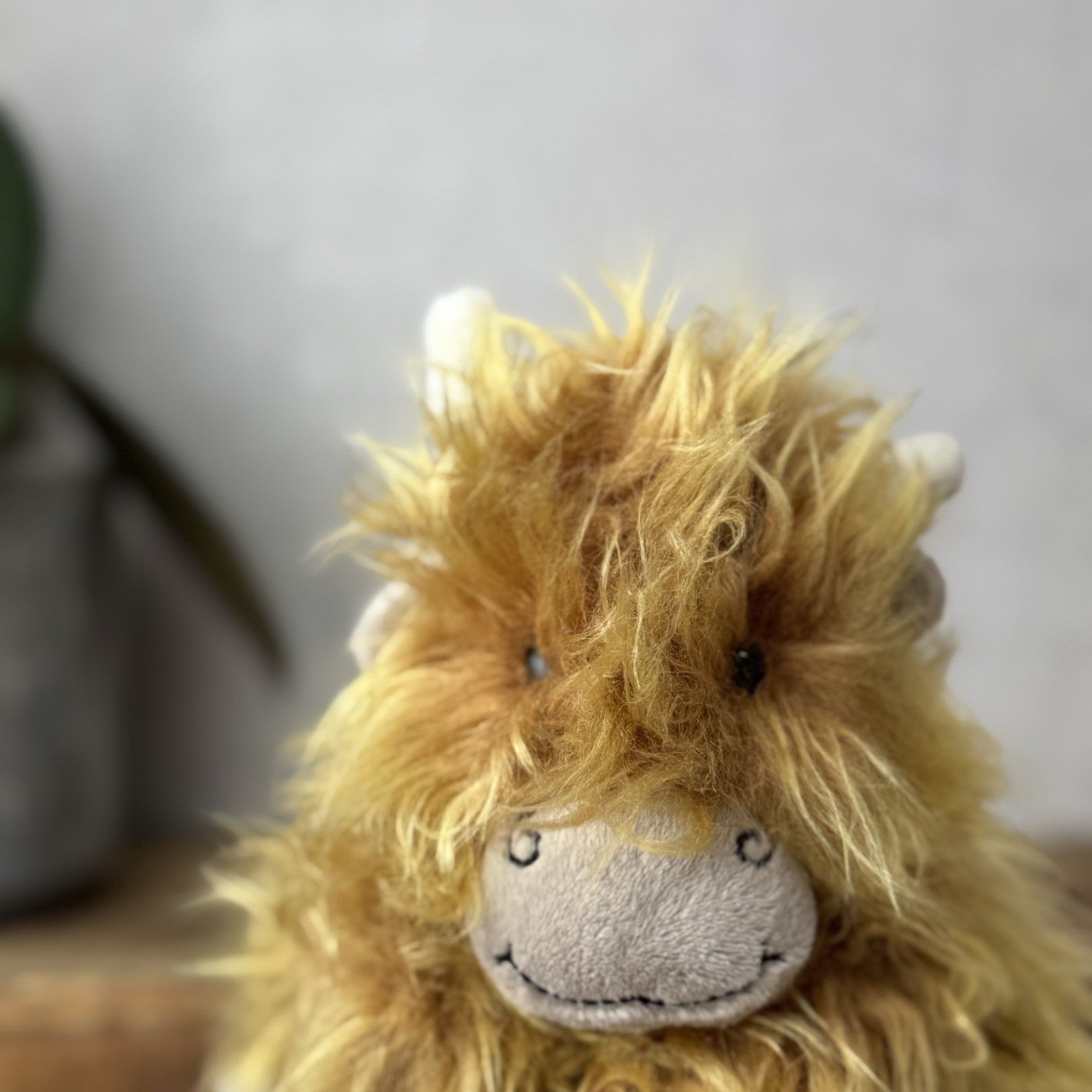 Jellycat Small Truffles Cow - Fluffy Cow Cushion Small Highland Cow Retired 7”