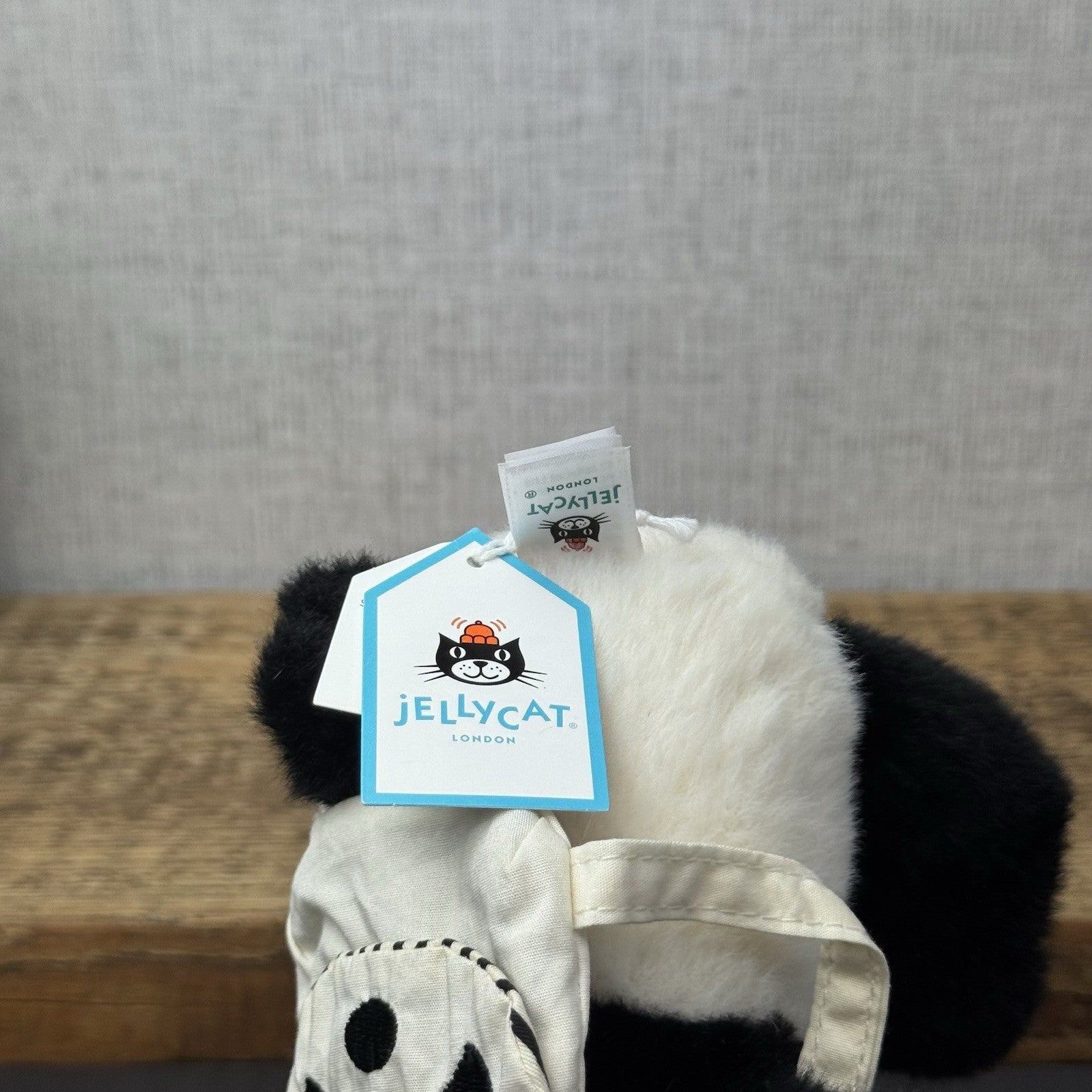 Jellycat Backpack Panda - Jellyca Small Fluffy Pada With Backpack NWT Retired 9"