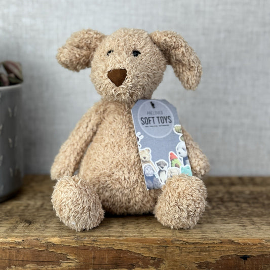 Jellycat Chouchou Puppy Dog - Beige/Light Brown Beanbag Soft Toy Retired 10"