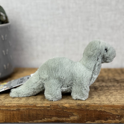 Jellycat Small Fossily Brontosaurus Soft Toy Tiny Dinosaur 5"