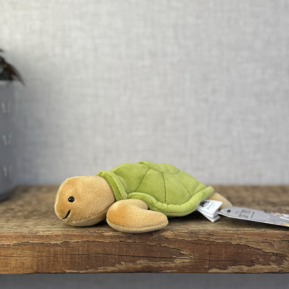 Jellycat Small CeeCee Turtle - Small Green Velour Turtle Beanie retired 6” (#2)