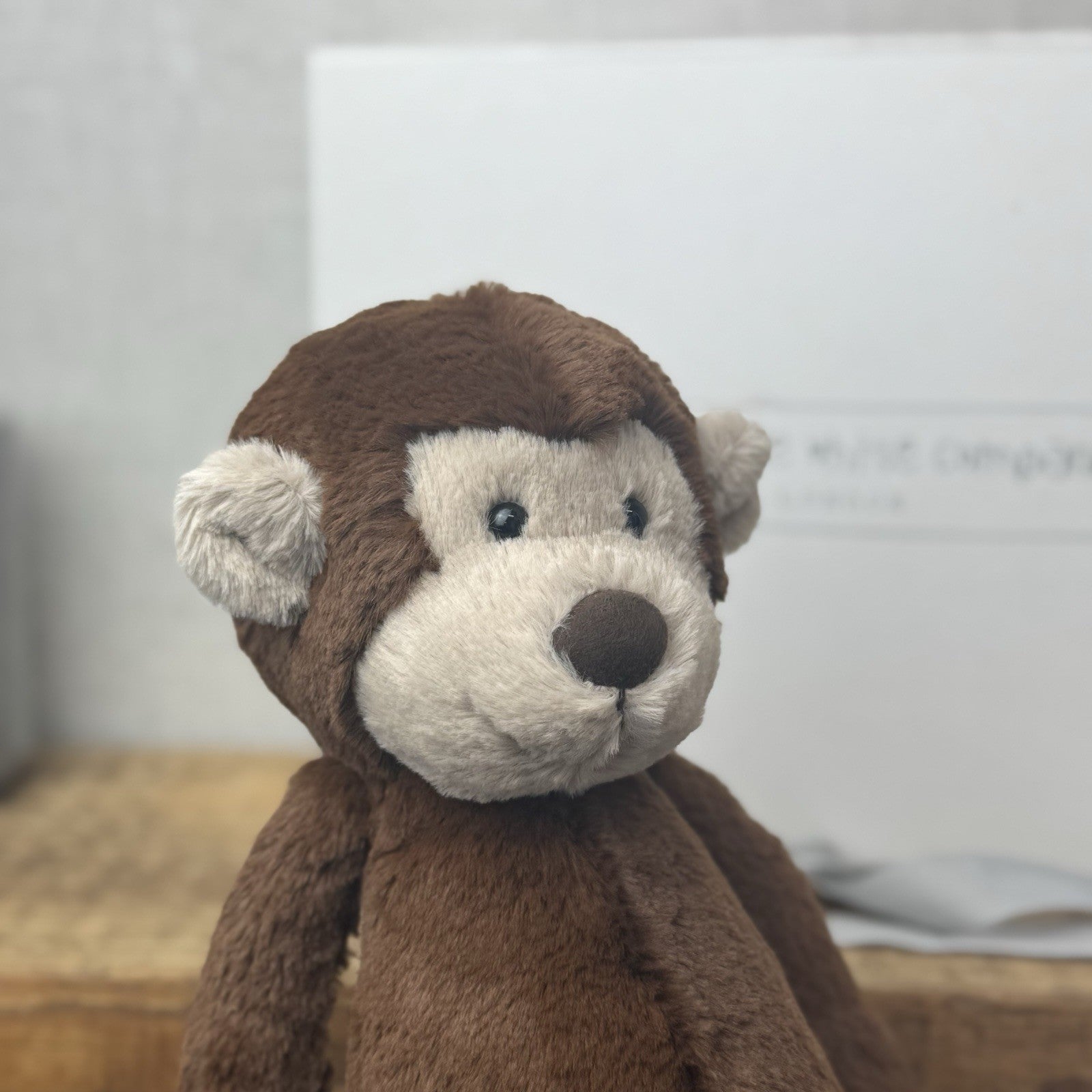 Jellycat Medium Morris Monkey (White Company Exclusive) Chocolate Brown New Tag