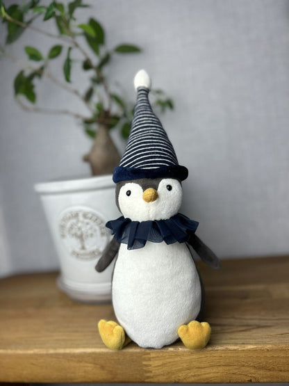 Jellycat Yule Penguin - Jellycat Medium Penguin In Hat - Christmas Jellycat