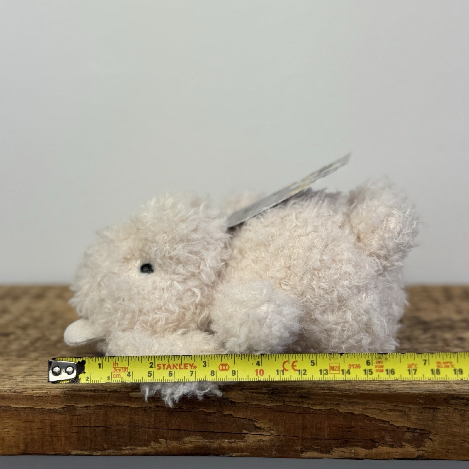 Jellycat Little Goat - Small Curly Hair Goat Beige Small Farm Animal NWOT 7"