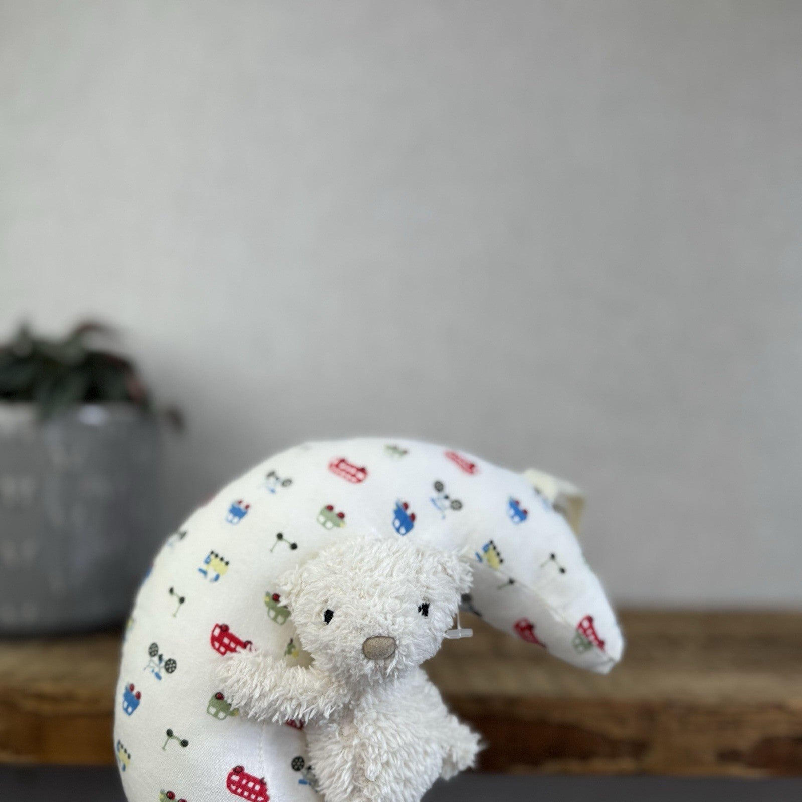 Jellycat Bedtime Bear Musical Pull - Cream Bear Moon Stars Lullaby Retired Rare