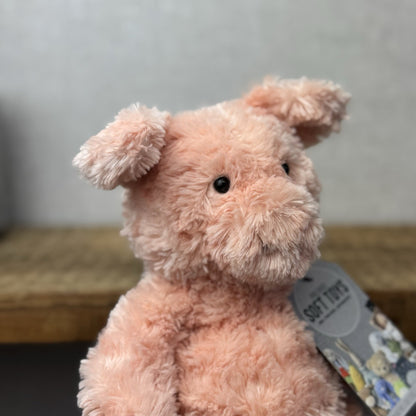 Jellycat Small Bartlesham Pig Teddy Pink Vintage Collectible Beanie Piglet 11”